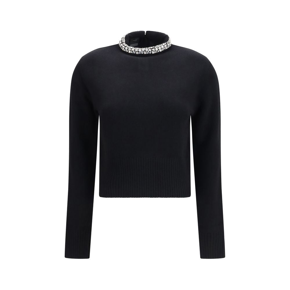 PINKO Black Wool Oves Aries Sweatshirt