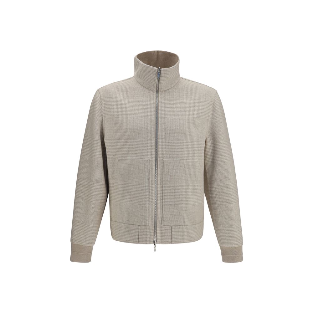 Brunello Cucinelli Beige Cashmere Full-Length Jacket