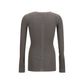 Rick Owens Gray Wool Oves Aries Sweatshirt