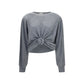 Magda Butrym Gray Wool Oves Aries Long Sleeve T-Shirt
