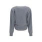 Magda Butrym Gray Wool Oves Aries Long Sleeve T-Shirt