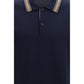 Ferragamo Blue Cotton Polo Shirt