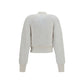 Balmain White Viscose Bomber