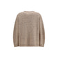 Fabiana Filippi Beige Wool Oves Aries Sweatshirt