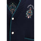 Casablanca Blue Wool Oves Aries Cardigan