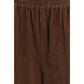 Fabiana Filippi Brown Leather Casual Pants