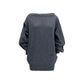 MM6 Gray Wool Oves Aries Casual Dress