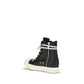 Rick Owens Black Calf Leather Bos Taurus High Top Sneakers