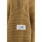 MM6 Beige Wool Oves Aries Turtleneck