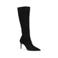 Stuart Weitzman Black Calf Leather Bos Taurus Boots