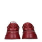Versace Red Leather Chunky Sneakers