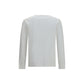 Burberry White Cotton Long Sleeve T-Shirt