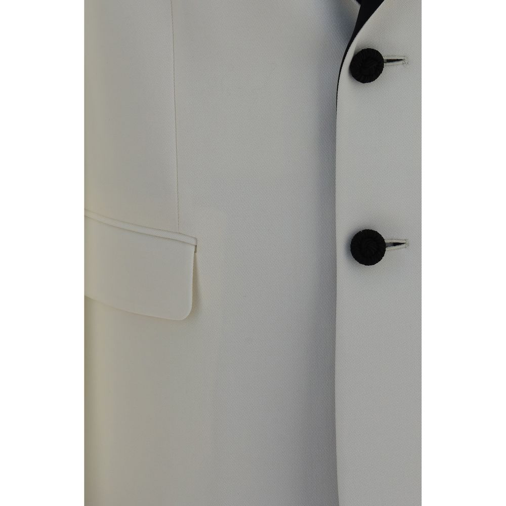 Valentino Garavani White Wool Oves Aries Blazer