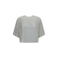Burberry White Cotton T-Shirt