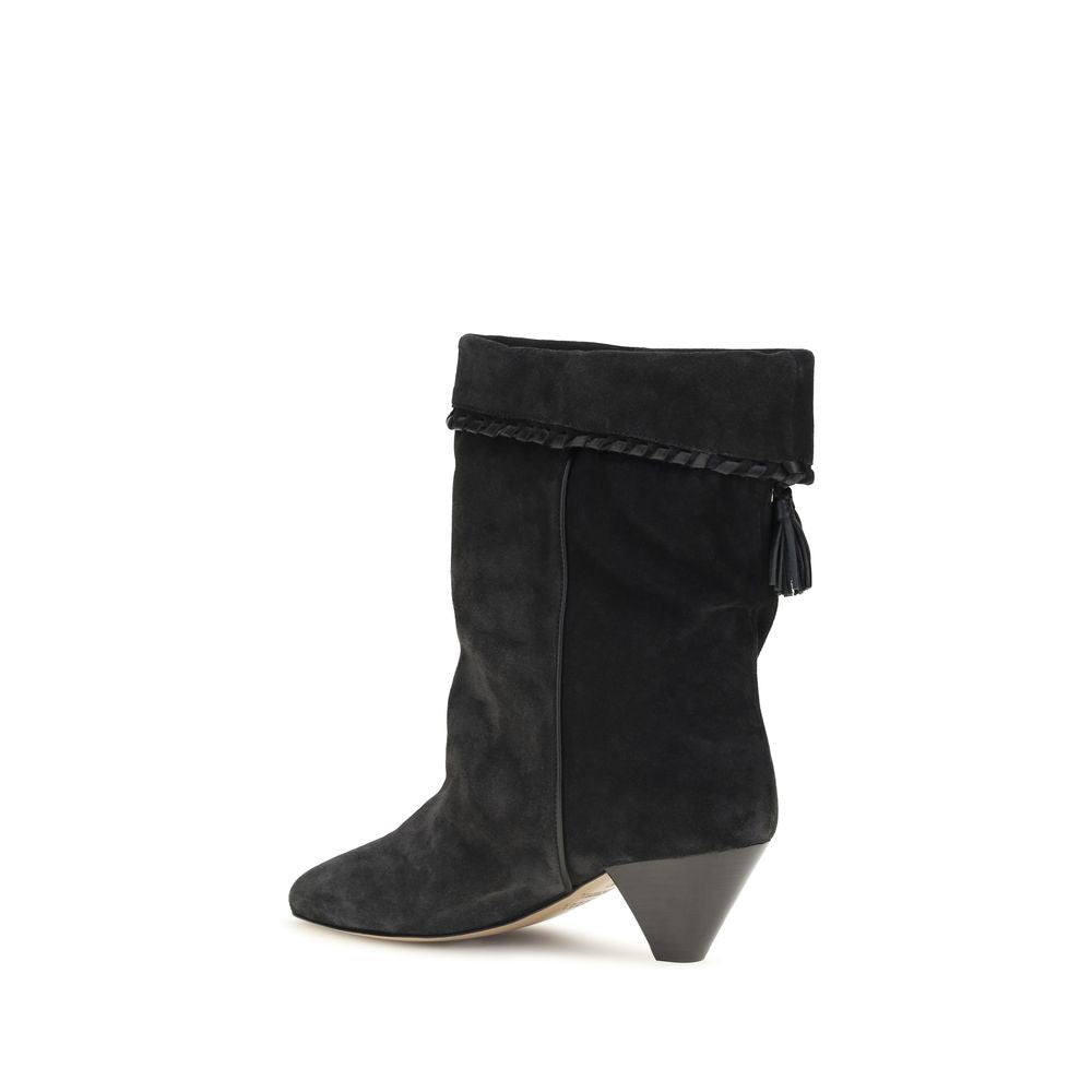 Isabel Marant Black Calf Leather Bos Taurus Boots