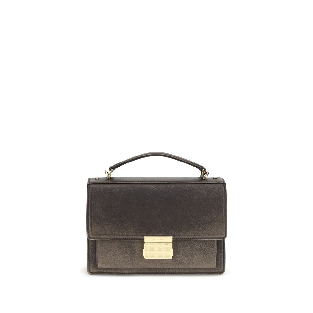 Golden Goose Brown Calf Leather Bos Taurus Handbag