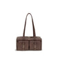 Coccinelle Brown Calf Leather Bos Taurus Shoulder Bag