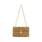 Savette Beige Calf Leather Bos Taurus Shoulder Bag