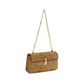 Savette Beige Calf Leather Bos Taurus Shoulder Bag