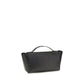 Savette Black Calf Leather Bos Taurus Shoulder Bag