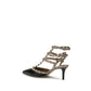 Valentino Garavani Black Calf Leather Bos Taurus High Heel Pumps