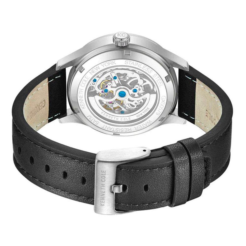 Kenneth Cole Black Leather Dress Watch