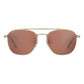 Serengeti Gold Plastic Sunglasses