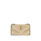 Saint Laurent Beige Raffia Shoulder Bag