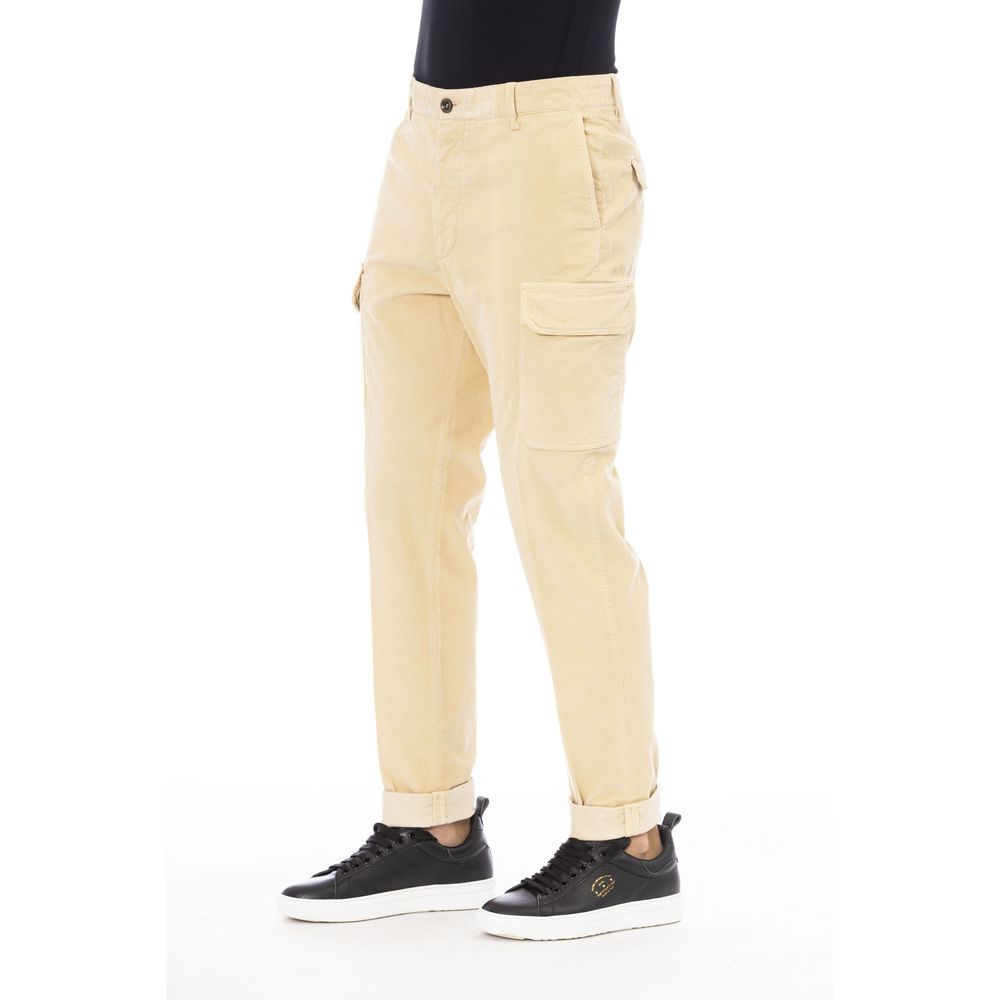 Peserico Beige Cotton Men Pants