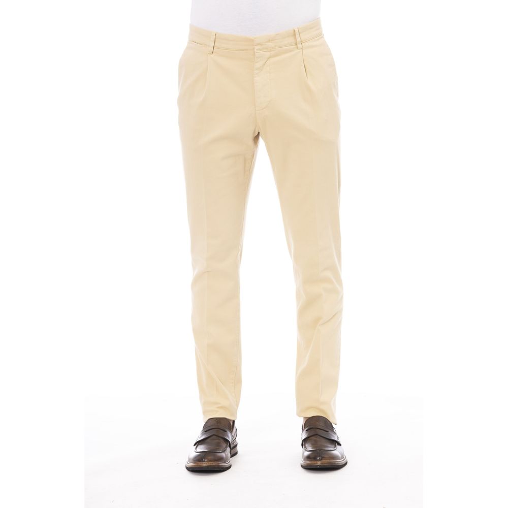 Peserico Beige Cotton Men Pants