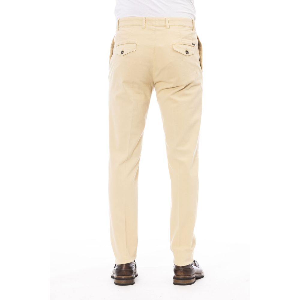 Peserico Beige Cotton Men Pants