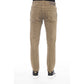 Peserico Green Cotton Men Pant