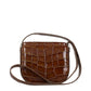 Jil Sander Brown Leather Crossbody Bag
