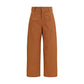 Chloé Orange Cotton Casual Pants