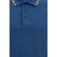 Burberry Blue Cotton Polo Shirt