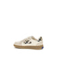 Burberry Beige Calf Leather Bos Taurus Sneakers