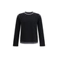 MM6 Black Wool Oves Aries Sweatshirt