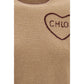 Chloé Beige Wool Oves Aries Sweatshirt