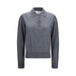 Loulou De Saison Gray Cashmere Polo Shirt