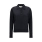 Loulou De Saison Black Cashmere Polo Shirt
