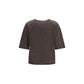 Loulou De Saison Brown Cashmere T-Shirt