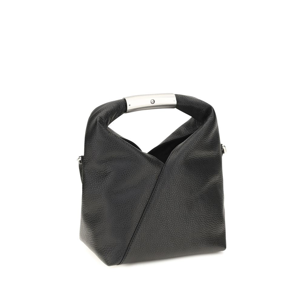 MM6 Black Calf Leather Bos Taurus Handbag
