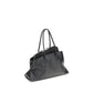 The Attico Black Calf Leather Bos Taurus Shoulder Bag