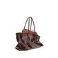 The Attico Bordeaux Calf Leather Bos Taurus Shoulder Bag