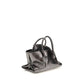 The Attico Gray Calf Leather Bos Taurus Handbag