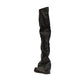 The Attico Black Polyurethane Over The Knee