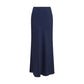 Loulou De Saison Blue Silk Long Skirt