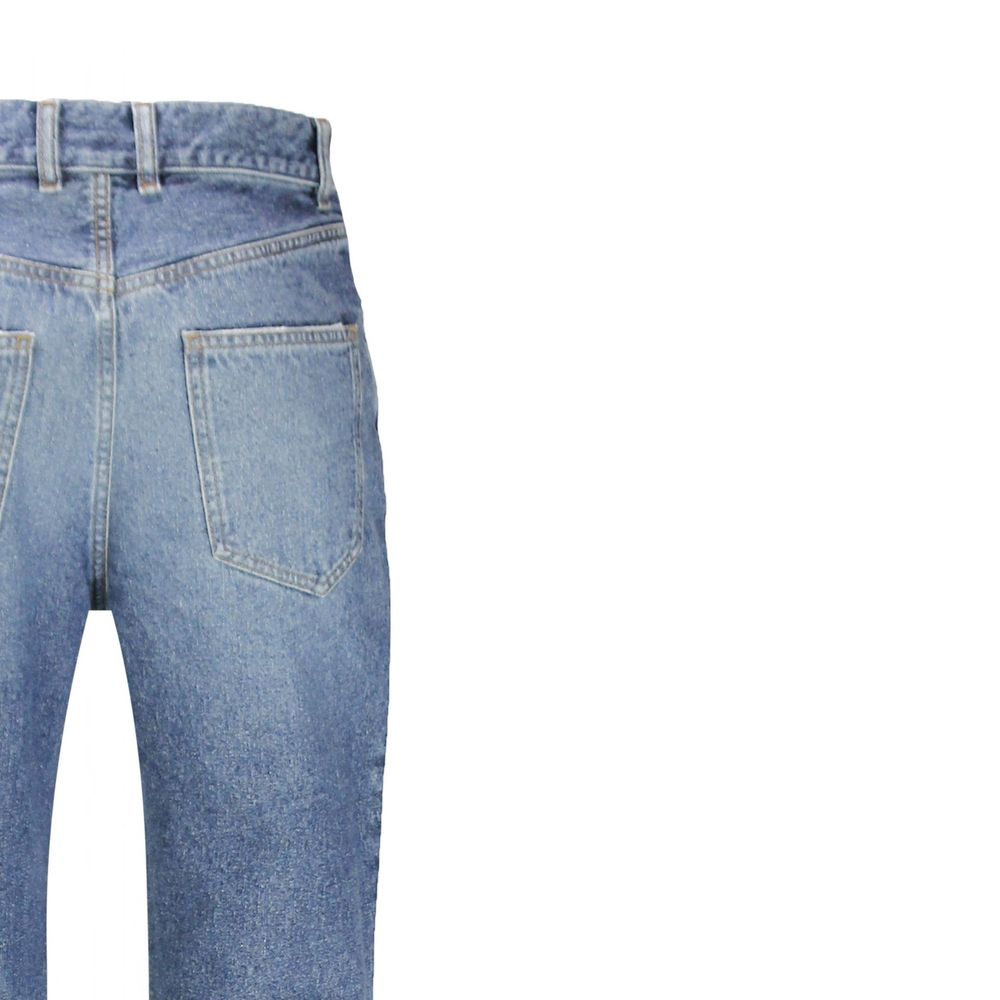 Chloé Blue Cotton Flared Jeans