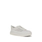 Moncler White Calf Leather Bos Taurus Athletic Sneakers