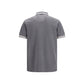 Moncler Gray Cotton Polo Shirt
